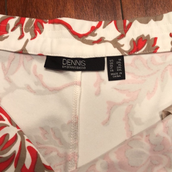 Dennis Basso Printed Luxe Crepe Pull-On Wide-Leg Pants And Tunic Top 2 Piece Set - Picture 12 of 13